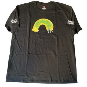 Hanes Men’s Short Sleeve T-shirt size XL, Black, The World Is Watching Ganked